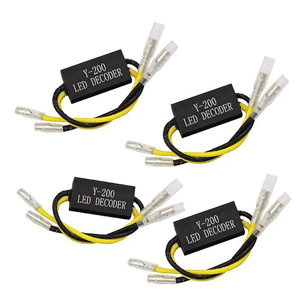 

4 шт. светодиодный поворотник для мотоцикла, светодиодный декодер с защитой от мерцания