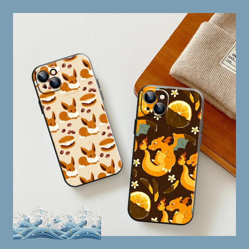 

Japan Cartoon Pokemon Phone Case For Apple iPhone 13 12 11 Pro 12 13 Mini X XR XS Max SE 6 6s 7 8 Plus Funda Back Carcasa