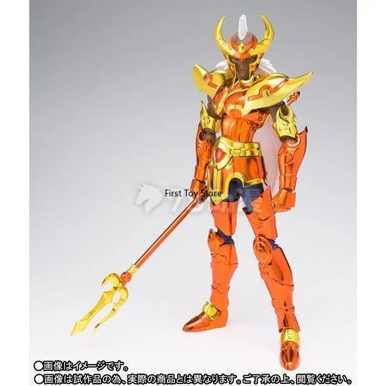 Фото В наличии: Коллекционная фигурка Bandai Saint Seiya Myth Cloth EX Poseidon Warrior, Sea Emperor's Child Kresula, модель для подарка. №2