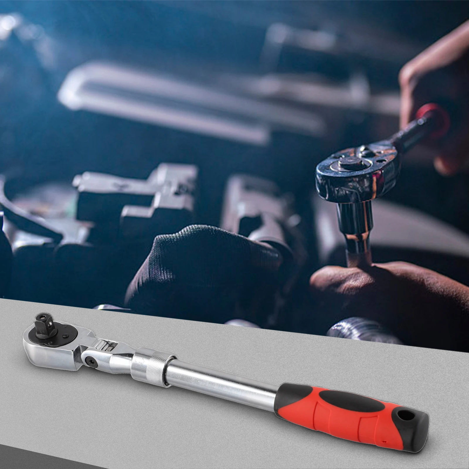 Набор ключей с храповым механизмом гибкой головкой 1/4 3/8 1/2 размера переключатель