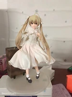 24cm anime alter yosuga no white dress sora figure suitcase sora kasugano action figurine adult model doll toys figura