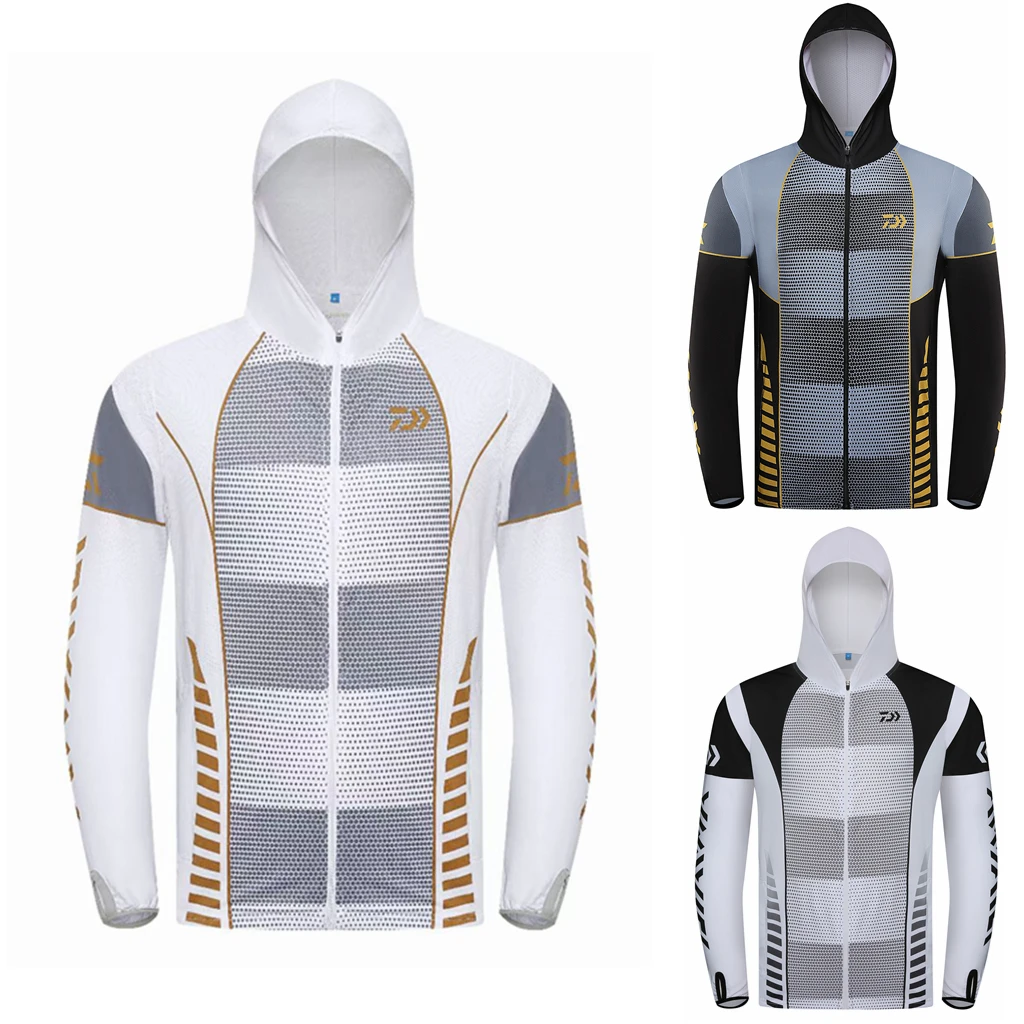 

New Ice Silk Fishing Sunscreen Clothing Breathable Summer Quick-Drying Fishing Clothing Anti-mosquito Fishing Clothing