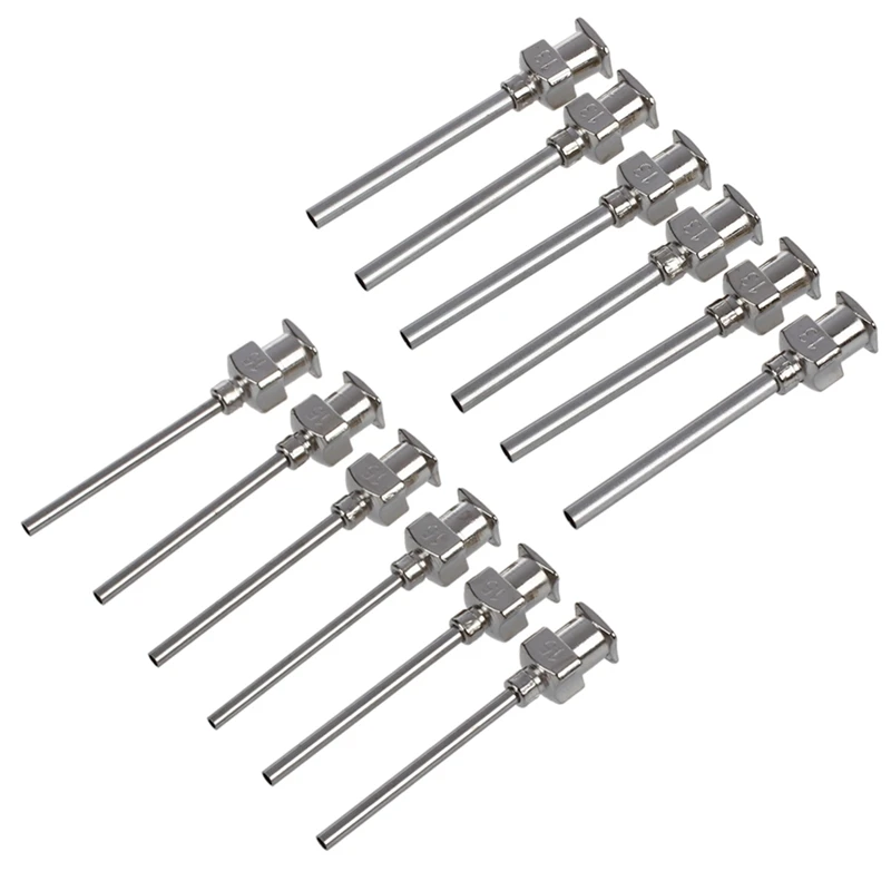 

12X Наконечник иглы дозирования Luer Lock из нержавеющей стали, калибр 15/13
