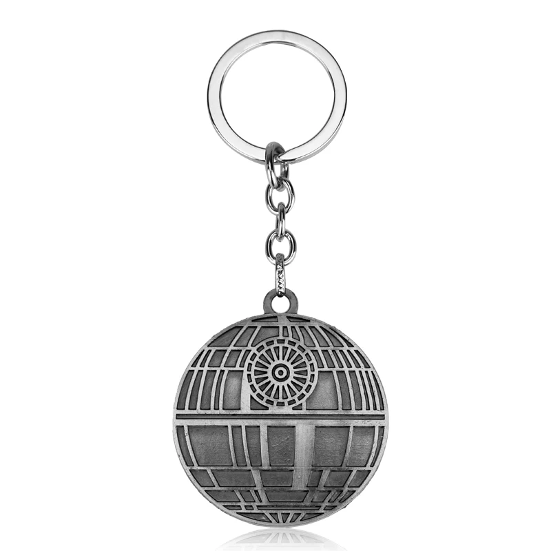 

Star War Keychain Keyring Death Star Orbital Battle Station Round metal Retro Star Wars Keyring for Fans Souvenir Chaveiro