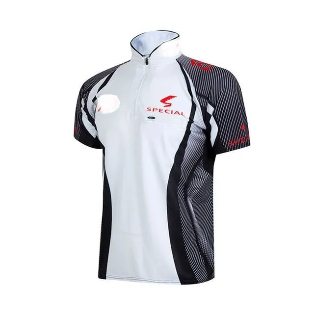 

2022 New Sun Protection Windproof Quick-drying Short-sleeved Collar Fishing Suit Outdoor Sports Hiking Shirt Fishing Clothing