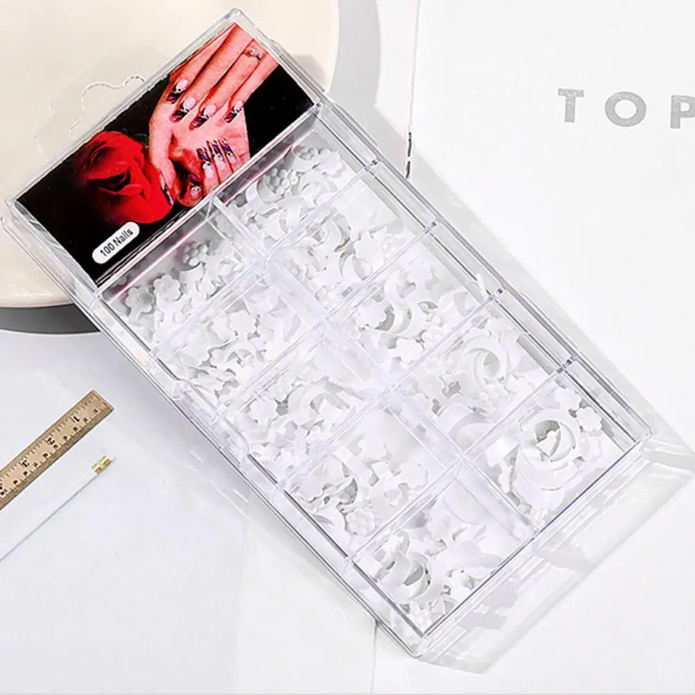 

100Pcs/Box Nail Tip Delicate ABS Seamless Full Cover Fake Nail Artificial Press Tips for Beauty Artificial Nails Fake Nails