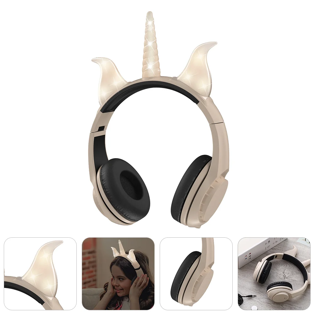 

Adorable Headset 3.5mm Wired Computer Headphone Modern Decorative Earphone