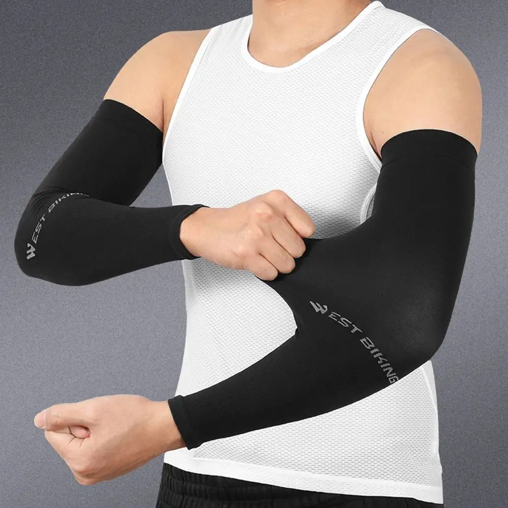 

Sleeves Summer Arm Sleeves Gymnasium Arm Sleeves Women Sunscreen Sleeves Letter Men Arm Sleeves Ice Silk Arm Sleeves