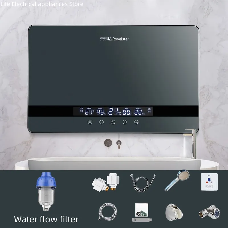 High-end Intelligent Water Heater 8500W Instant Heating Household Shower Appliances LED Touch Screen Bathroom Hot Water Supply