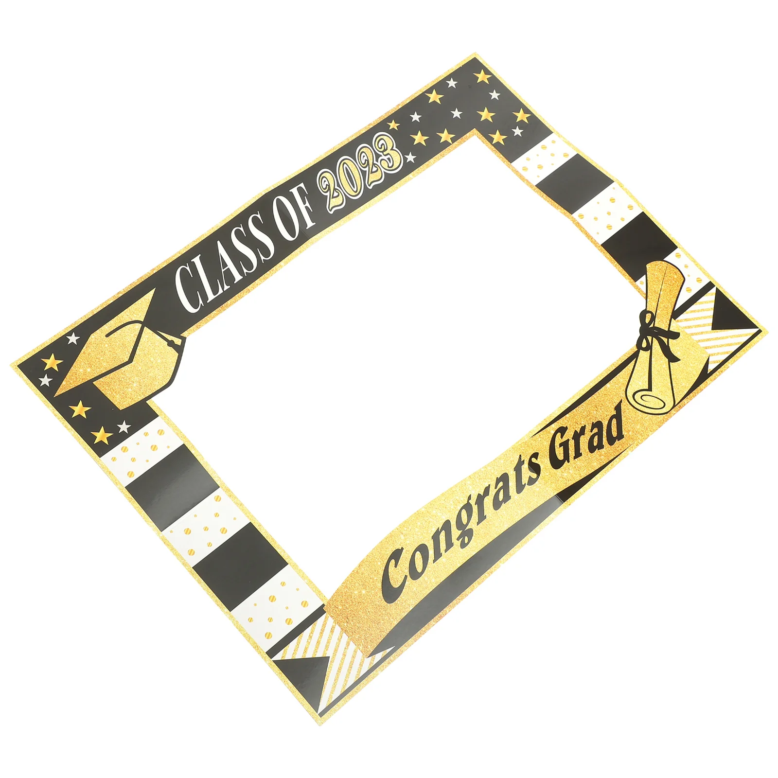 

Suite Handheld Photo Booth Frame Graduation Caps Decoration Funny Props Paper Party Hats