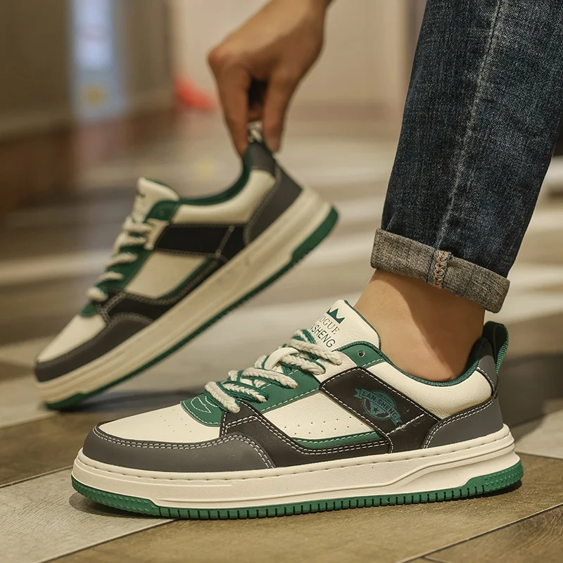 Высококачественная красивая мужская обувь из искусственной кожи. Осенне-зимняя