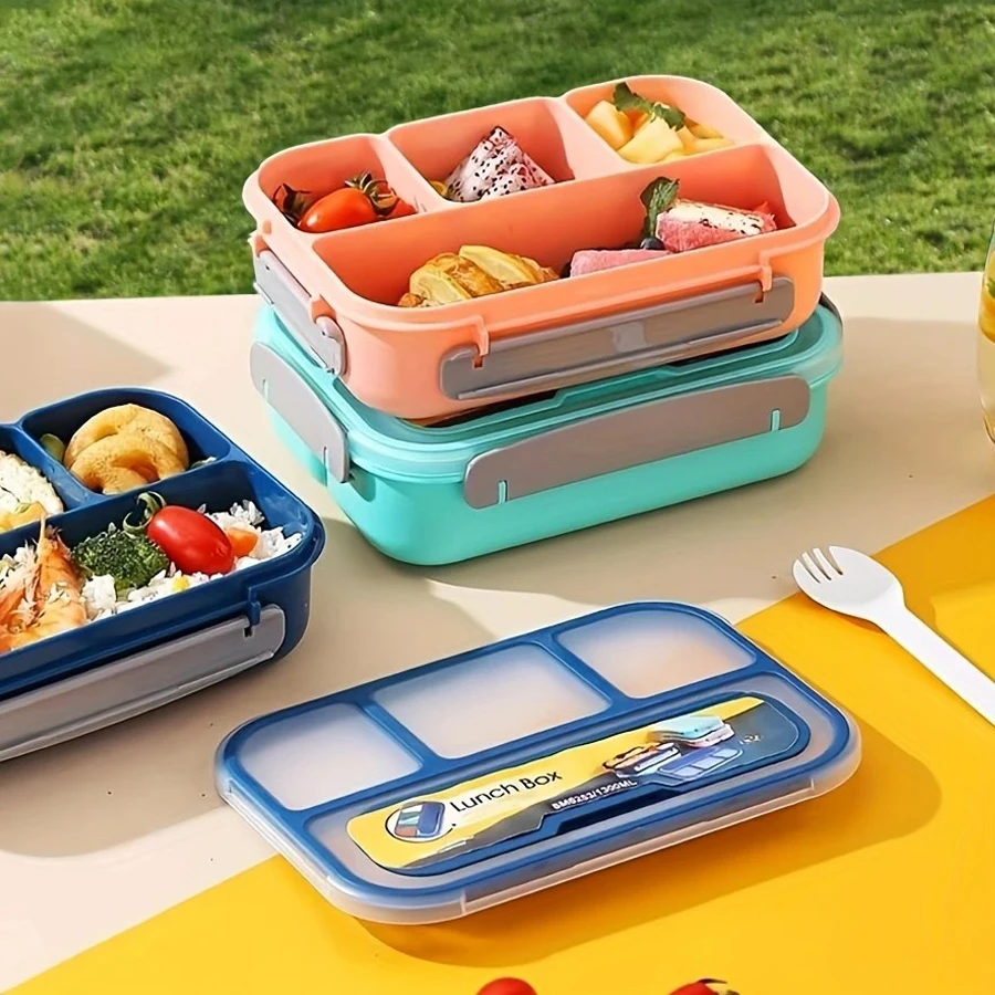 Ланч-бокс с четырьмя ячейками 1300 мл 1 шт.