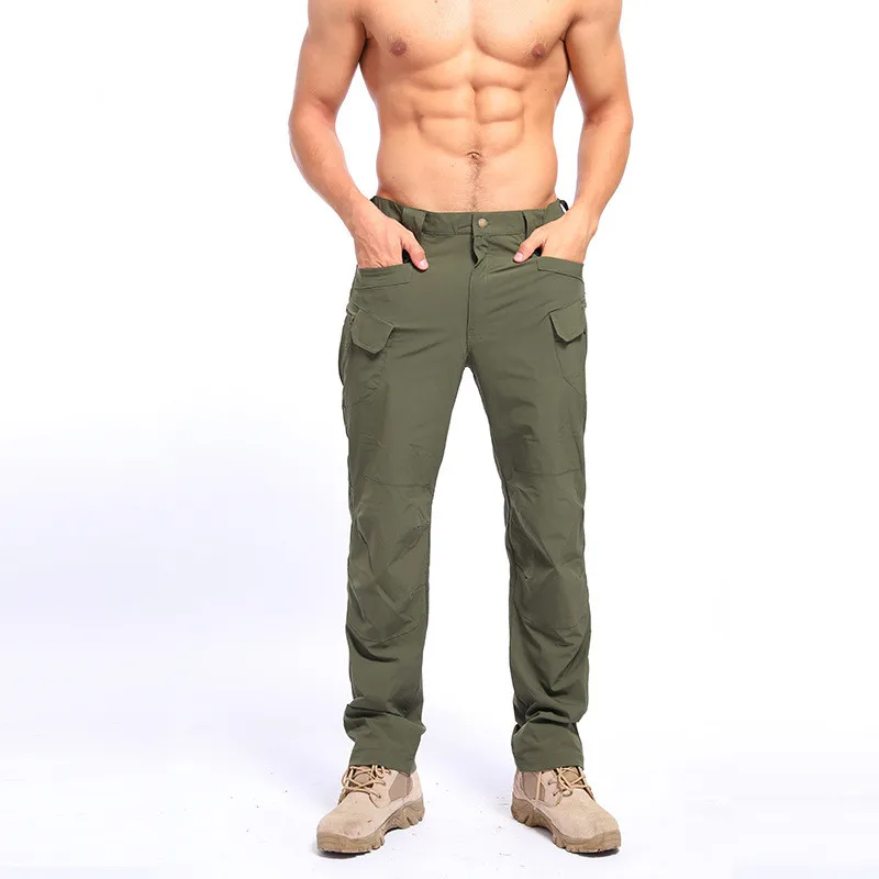 2022 Summer  Seasons Men's Thin  X7 Tactical Pants  Outdoor Waterproof Sports  Pants Elastic Tooling Quick Dry Ice Silk Trousers images - 6