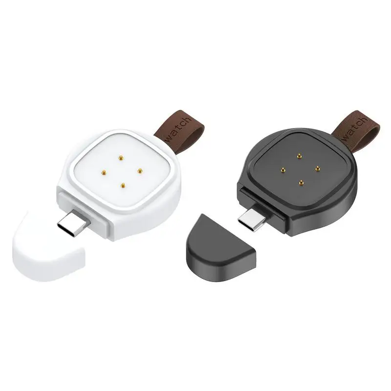 

Умные часы USB C зарядное устройство адаптер 4 Pin зарядная станция Док-станция портативный брелок для FitbitSense Versa3 Watche зарядное устройство адаптер