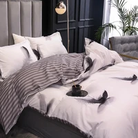 3pcs bedding set classic new arrival duvet cover and pillowcase concise style bedding set textile bed set no sheets