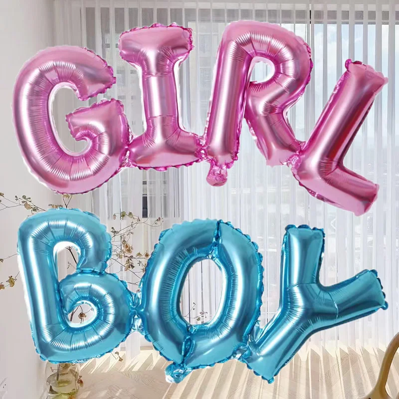 

Link Girl Boy Foil Letter Balloon Baby Shower Girl Kid Birthday Wedding Party Large Size Connect Alphabet Air Balloon Decoration