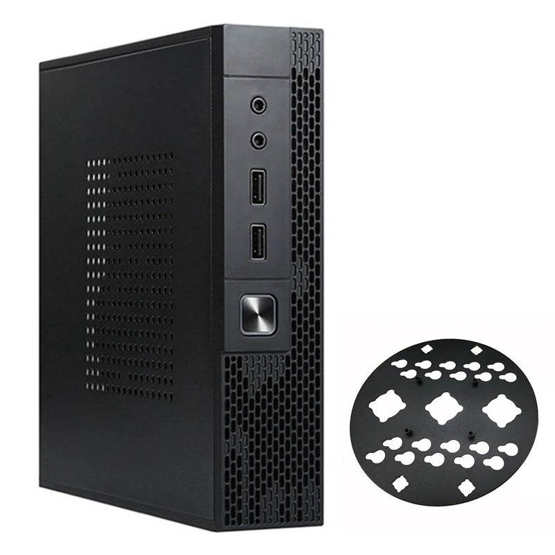 

TX02 ITX Case+Back Mount Bracket HTPC Chassis Case Mini Desktop Computer Case Industrial Control ITX Enclosure