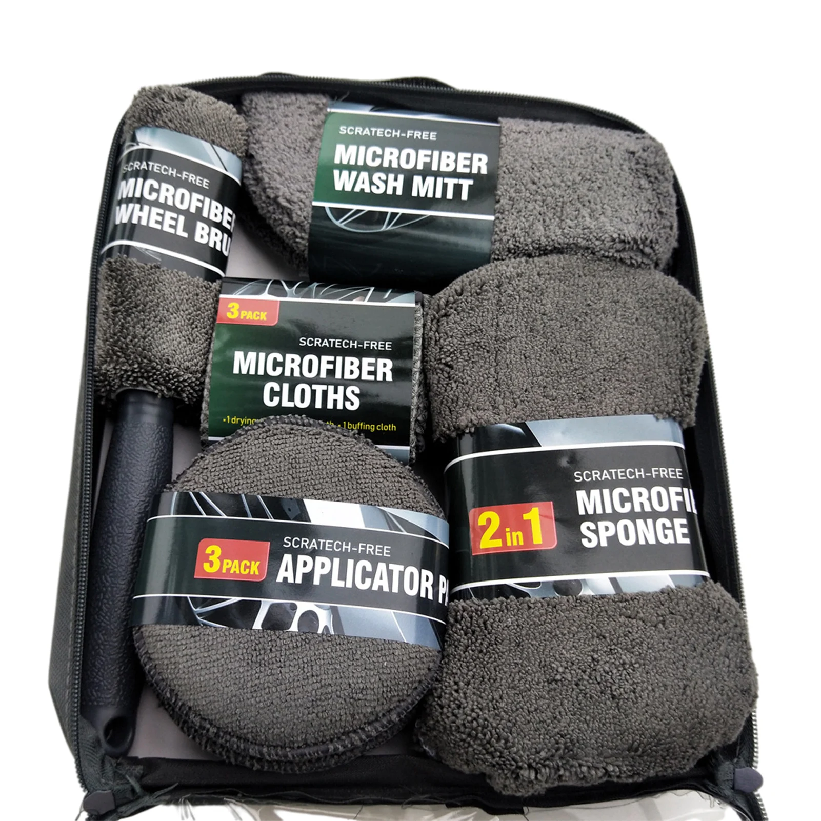 

9pcs/set Car Wash Cleaning Kit Microfiber Cloth Car Detailing Washing Tools Towels Blush Sponge Wash Glove Car Washing Tools