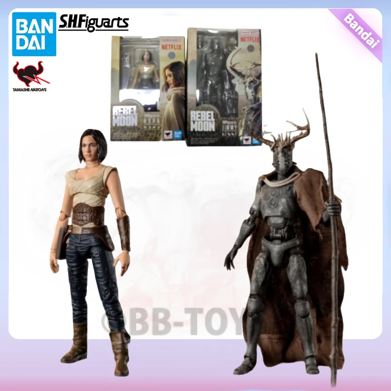 В наличии BB Genuine Bandai Rebel Moon SHF A Child of Fire Kora Jimmy Anime Фигурки Модель Коллекционный