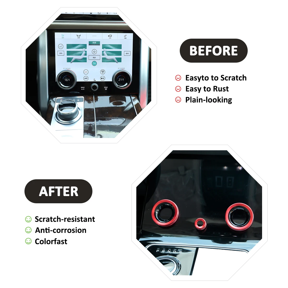 Для Land Rover Range Evoque L551 Vogue L405 Velar 2018-22 автомобильные аксессуары ручки громкости