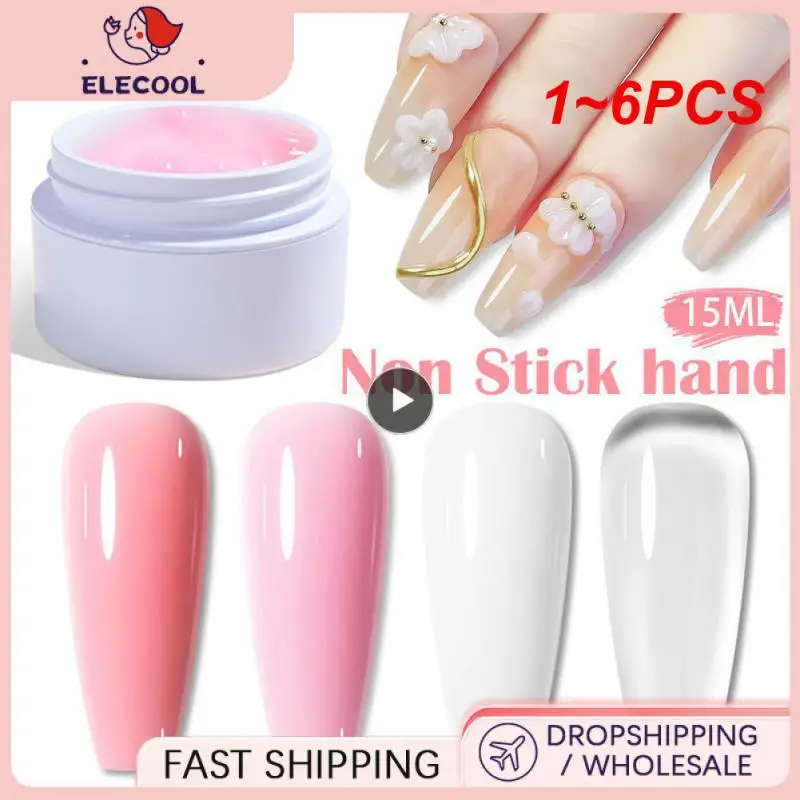 

1-6 шт., антипригарный гель для наращивания ногтей, 7 мл