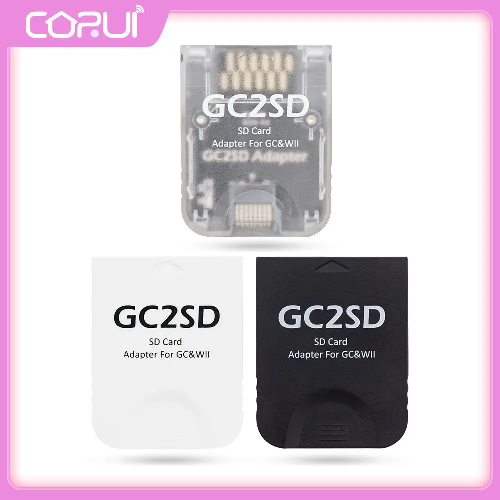 Convenient Memory Card Adapter Portable Gc2sd Card Adapter For Gamecube Wii For Game Wii Console Sd2sp2 Black