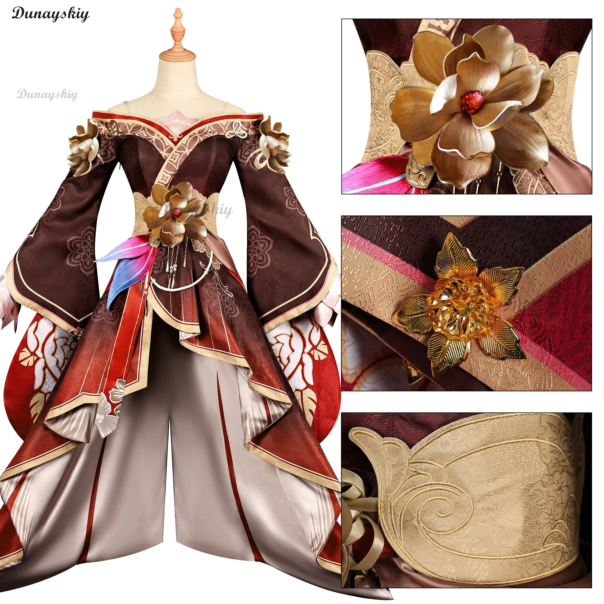 Игра Honkai Star Rail Fugue Косплей Костюм Парик Платье Tingyun Sky-Faring Commission Xianzhou Luofu Хэллоуин