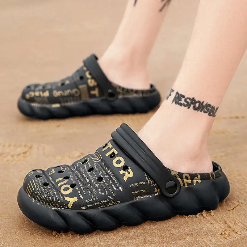 

Size 43 Beach Shoe Vulcanize Men's Slip-Ons Elastic Laces Men's Summer Sandals Cheap Men's Flip Flops For Summer Baket Tennis