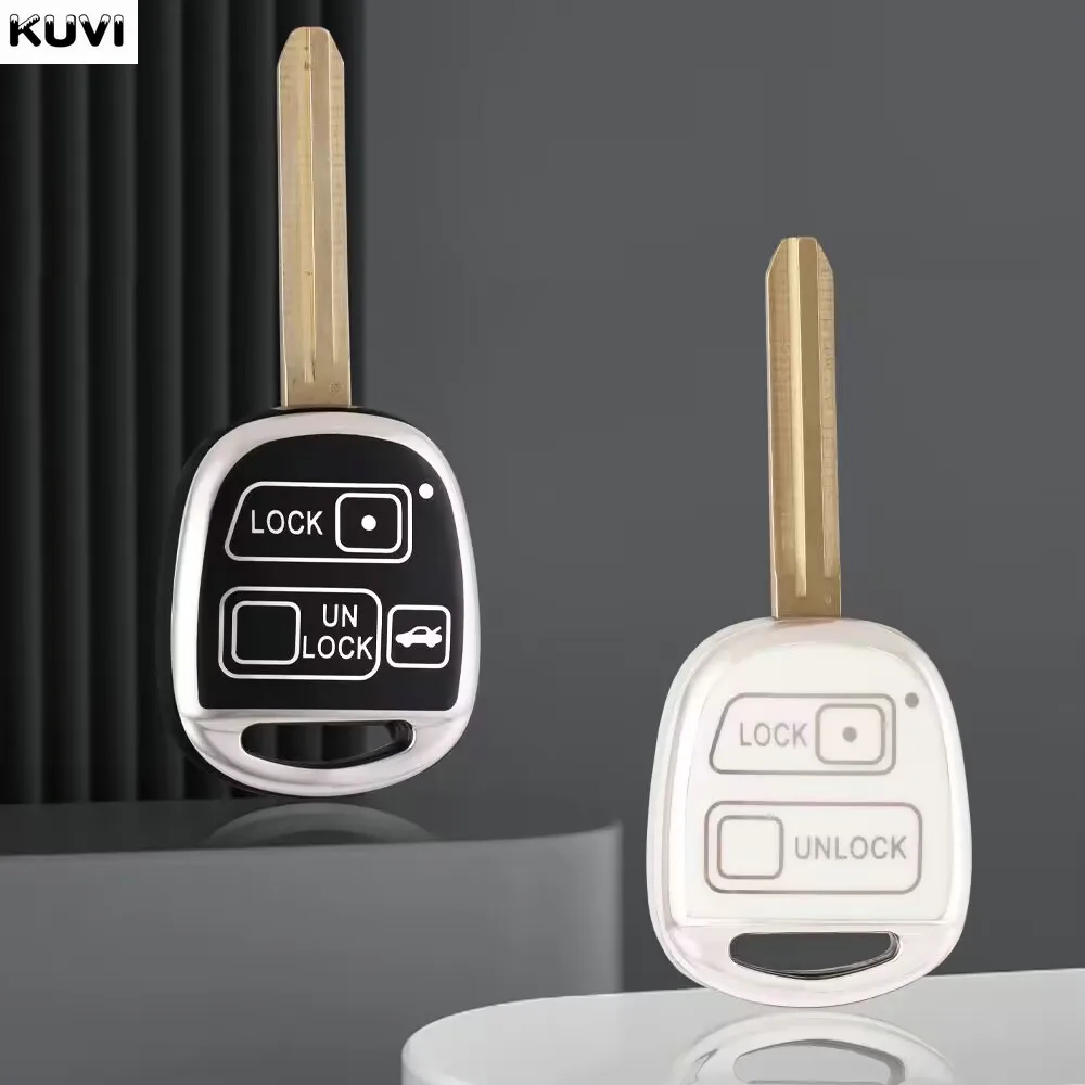 Новый ТПУ чехол для автомобильного ключа Toyota RAV4 Corolla Land Cruiser Prado Camry Tarago FJ Previa Celica