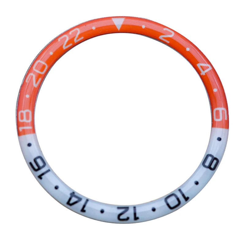 Mod 38mm Multicolour C3 Green Luminous Resin Bezel Insert Fits Seiko SKX007/SKX009/SRPD Watch Case NH35 NH36 Movement Watch Part