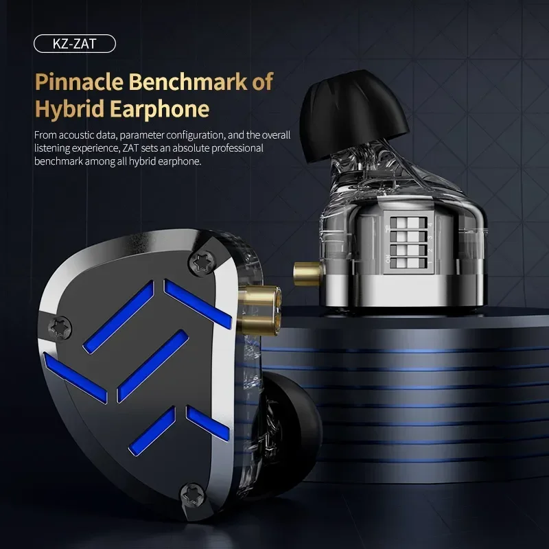 KZ ZAT Hi-Fi наушники высококачественные настраиваемые наушники-вкладыши со