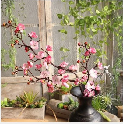

Imitation flower Chinese garden plum blossom classical peach flower home decoration flower wall fake flower living room desktop