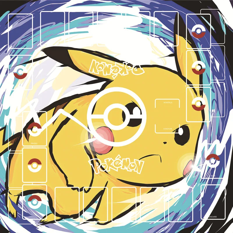 Фото 2025 Ptcg Pokemon Card Battle Game 2 Player Fighting Game Настольный коврик Пикачу Чаризард игровой настольный коврик Детский подарок Игрушка Подарок на день рождения №3