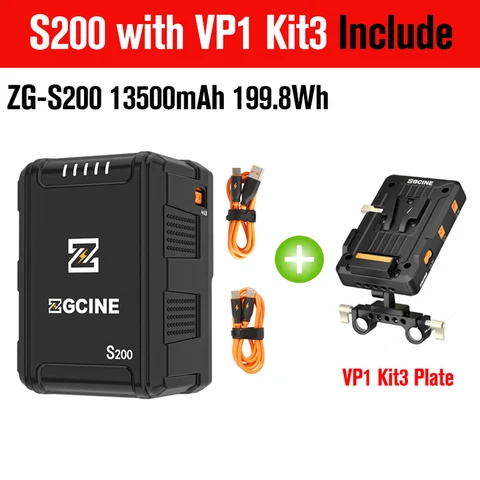 ZGCINE ZG-V99 ZG-V160 ZG-S150 ZG-S200 V крепление батареи V-Lock литиевая батарея дополнительный аккумулятор Емкость для камер телефонов