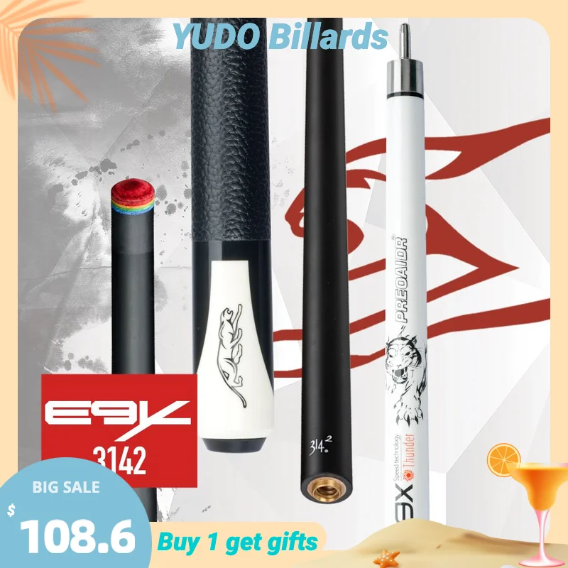 

PREOAIDR KING Billiard Pool Cue 10.8mm 11.8mm 12.5mm Tip Billiard Stick Kit Pool Cue Carbon Maple Black 8 Professional Billard
