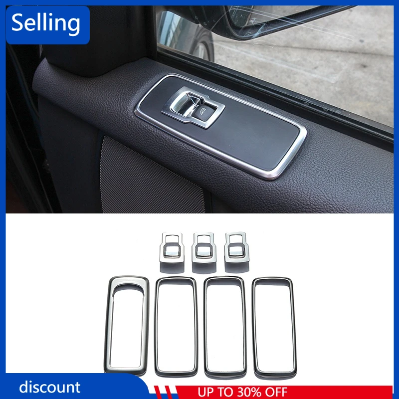

ABS хромированный автомобильный дверь окно подъемник кнопка переключения рамка Крышка отделка для Land Rover Discovery 4 2009-2016 для Range Rover Sport