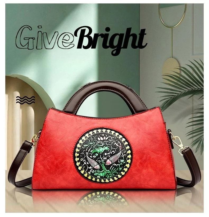 

Senior sense retro bag women's new fashion all-in-one shoulder bag casual crossbody bag saddle bag