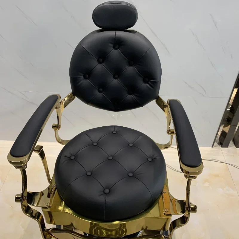 Парикмахерское кресло СЛ-6100 чёрно-серое