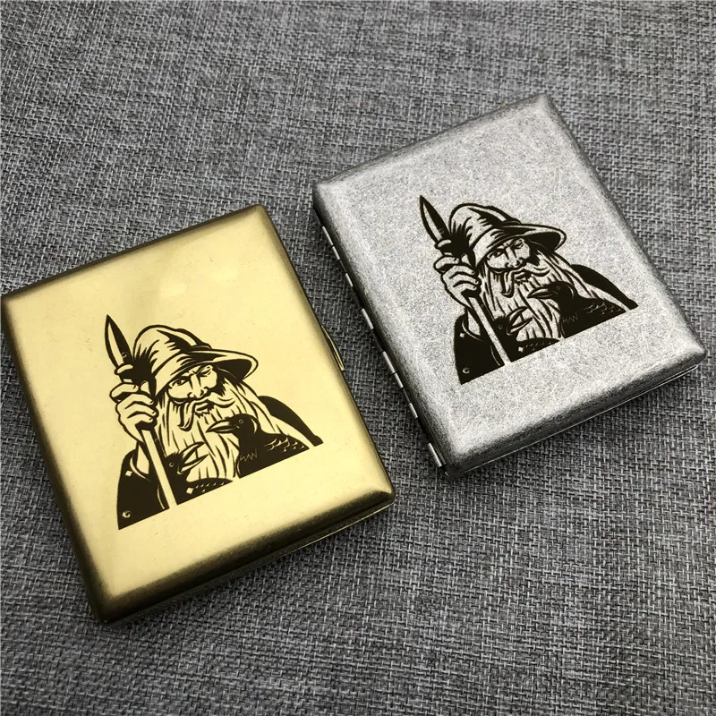 

Персонализированные Латунные сигареты KUBOY Odin God на заказ, старые серебряные медные сигаретные коробки с подарочной упаковкой