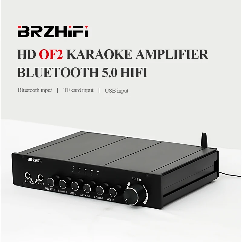 

Высокомощный усилитель для караоке BREEZE Audio OF2 TPA3255, USB, Bluetooth 5,0, Hi-Fi, профессиональный усилитель для домашнего кинотеатра