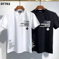 summer dsquared2 pure cotton o neck short sleeved t shirt overseas authentic mens clothing dt762
