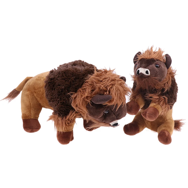 

Милая имитация плюшевой коровы, коричневая мягкая набивная корова Highland, игрушки, подарок на день рождения для мальчиков и девочек