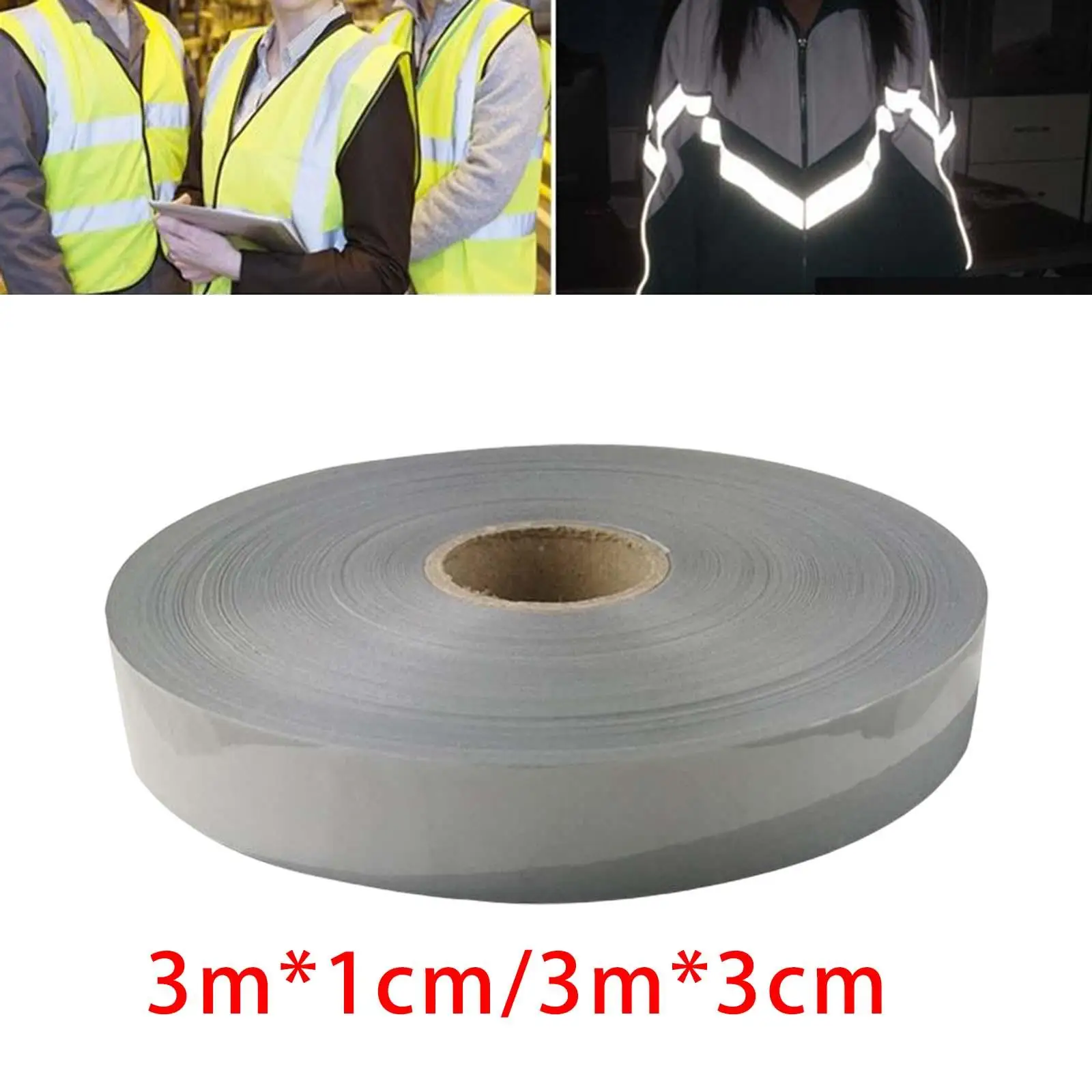 

Iron On Reflective Tape Heat Transfer Vinyl Warning Belt Durable Reflective Material for Clothing