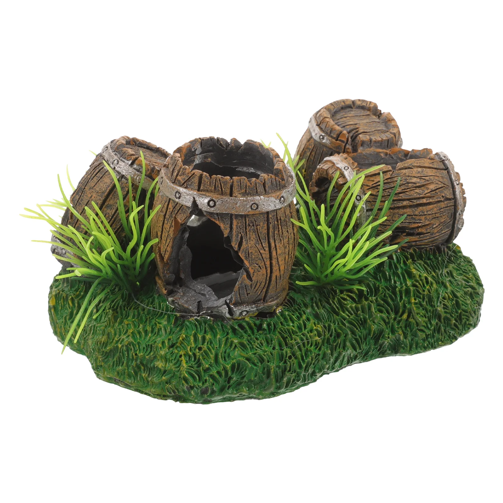 Рыбный домик для аквариума бочки украшения воздушный насос декоративная пещера