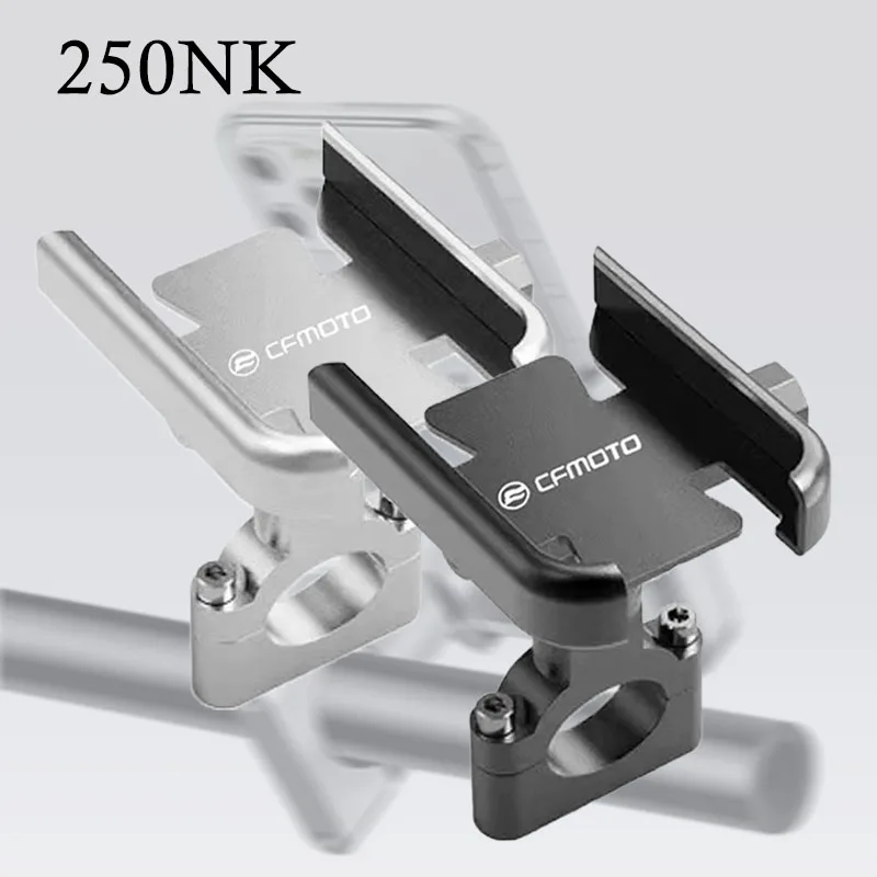 

For CFMOTO 125/250/300/650NK 600/800MT 700/800CLX Motorcycle Phone Holder Stand Anti-slip Bracket 360 Rotatable Aluminium Alloy