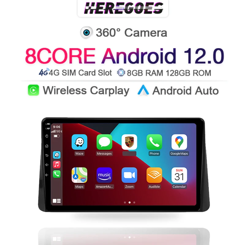 Carplay 9 &quotDSP Android 12 0 автомобильное радио стерео для Mitsubishi Eclipse Cross 2018 2019 2020 2021 GPS
