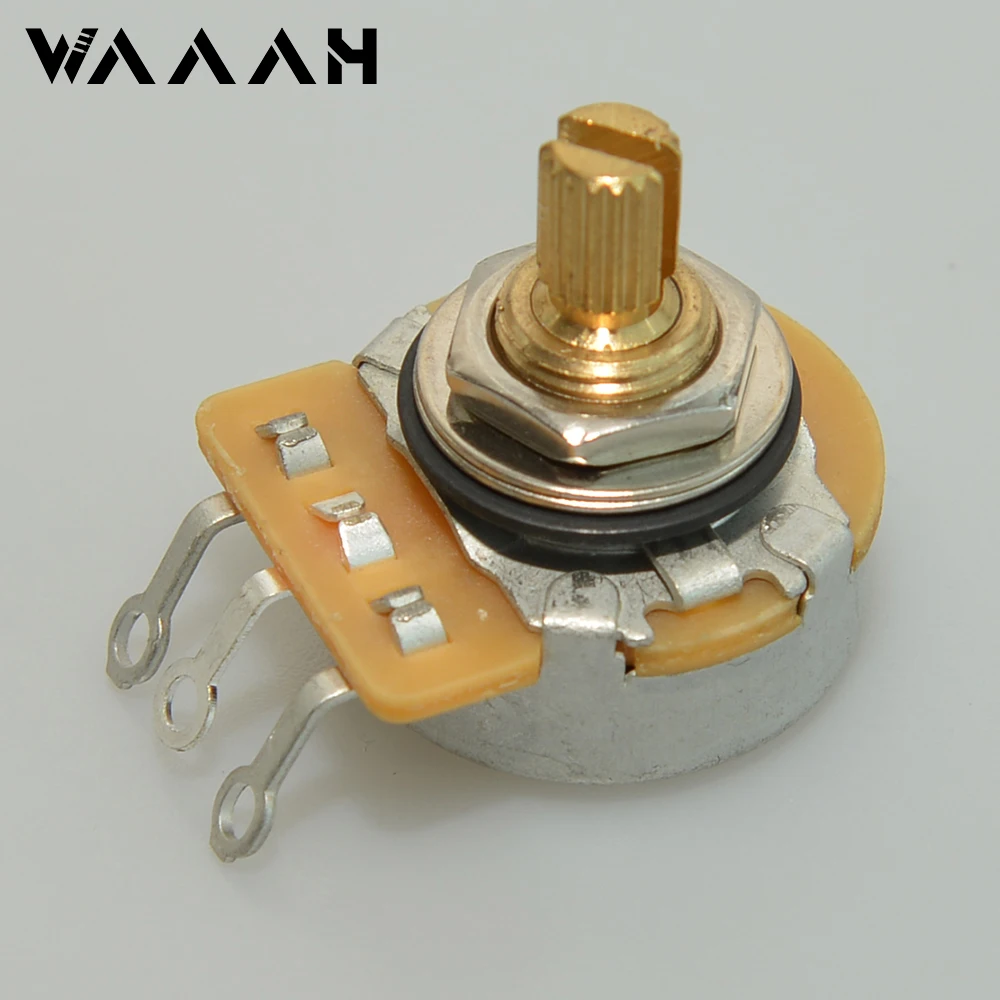 1 PCS CTS Brass Split Shaft Potentiometer 450G 250K/500K Pot For Electric Guitar and Bass Tone Volume Parts