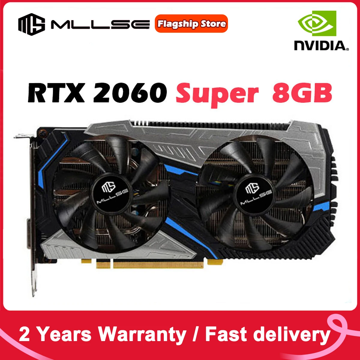 

Mllse RTX 2060 Super 8GB Graphics Card DVI*1 DP*1 HDMI*1 GDDR6 256Bit GPU PCI Express 3.0x16 rtx 2060 super 8G Gaming Video Card