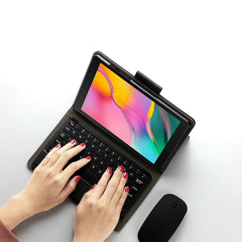 

Case For Samsung Galaxy Tab A 8.0 SM-T290 T295 Bluetooth keyboard Protective Cover PU SM-T295 T290 8" inch Tablet PC case