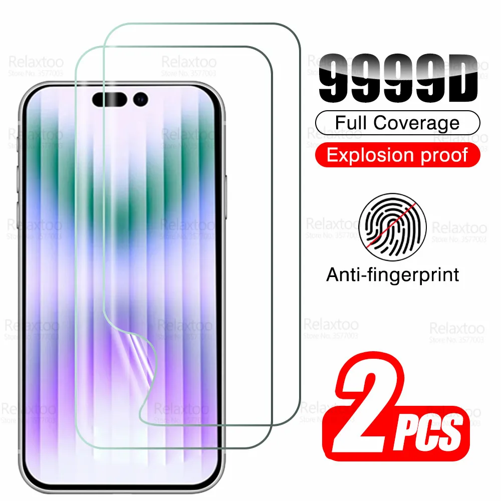 

Изогнутая Защитная мягкая пленка для Iphone 14 Pro Max, Гидрогелевая пленка Aifon 14 Plus, 14 Pro, 14 Plus, защита экрана, не стекло, 2 шт.